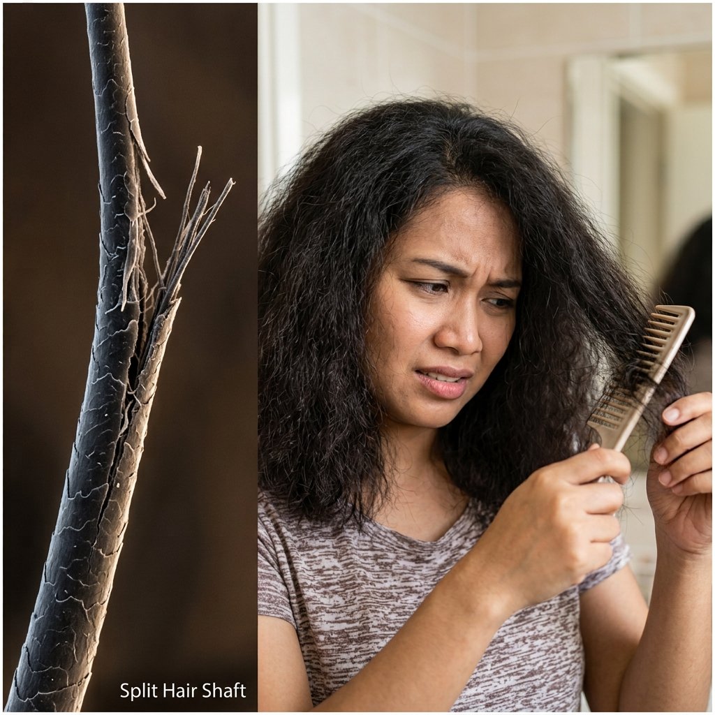 Masalah rambut kusut dan keras