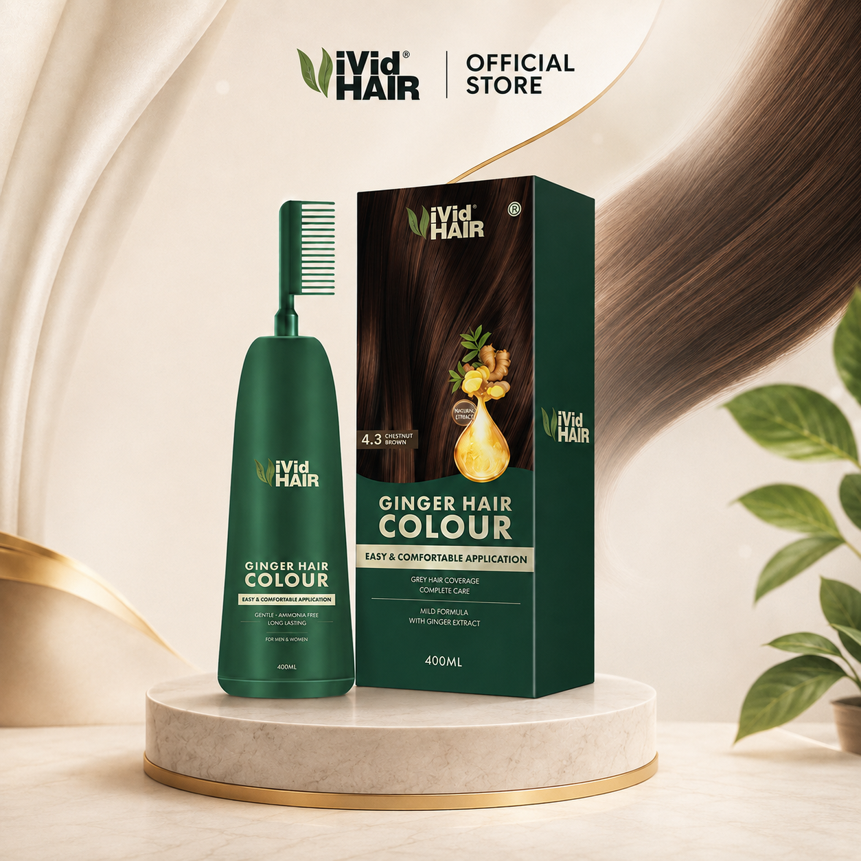 Set Trial ViVid HAIR Chestnut Brown